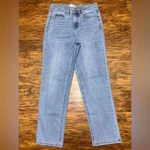 Nicole Miller Nomad Super High Rise Relaxed Straight Jeans Size 4